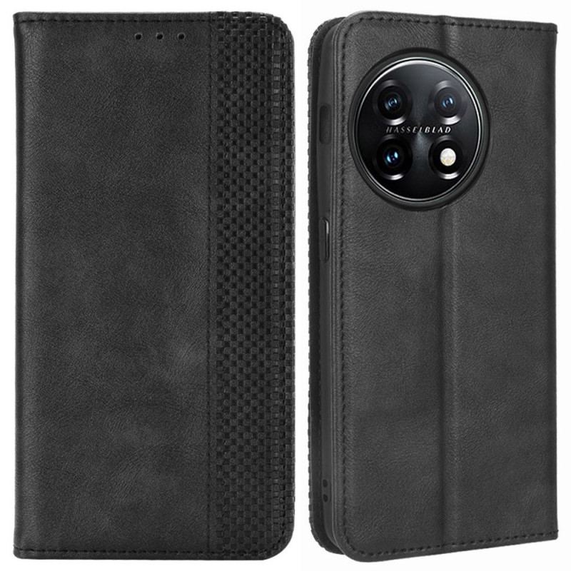 Capa De Celular Para OnePlus 11 5G Flip Estilo De Couro Estilizado