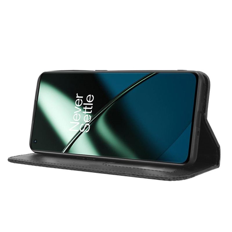 Capa De Celular Para OnePlus 11 5G Flip Estilo De Couro Estilizado