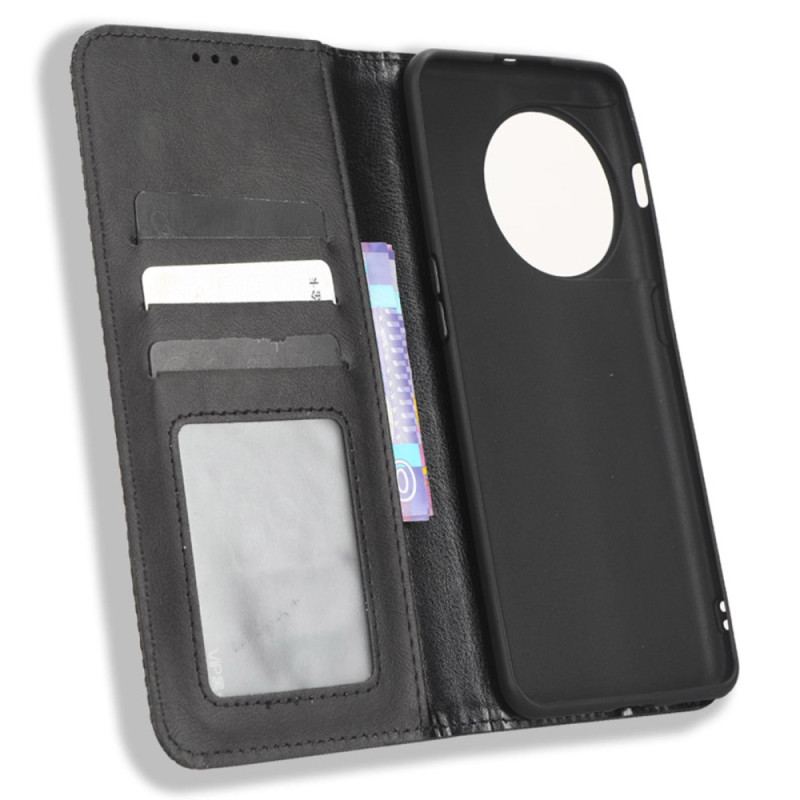 Capa De Celular Para OnePlus 11 5G Flip Estilo De Couro Estilizado