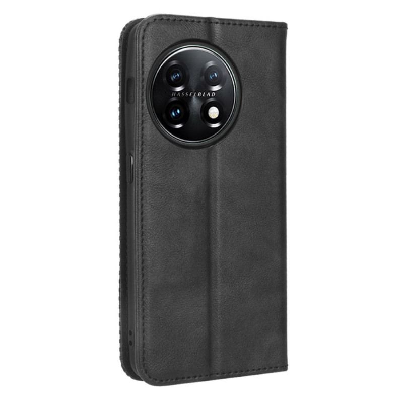 Capa De Celular Para OnePlus 11 5G Flip Estilo De Couro Estilizado