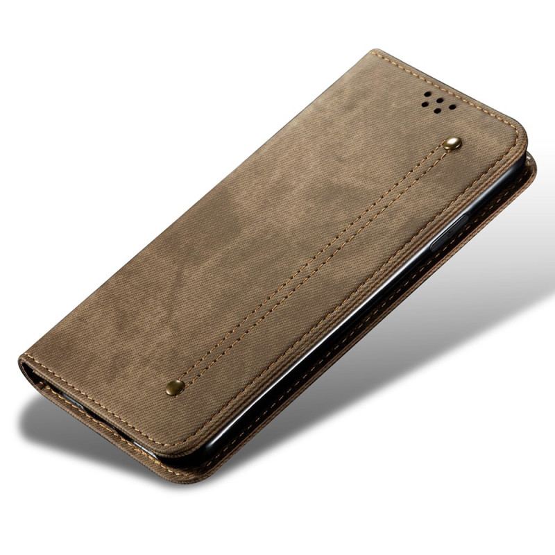 Capa De Celular Para OnePlus 11 5G Flip Tecido Jeans