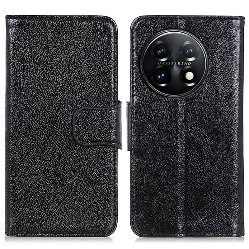 Capa De Couro Para OnePlus 11 5G Couro Napa Rachado