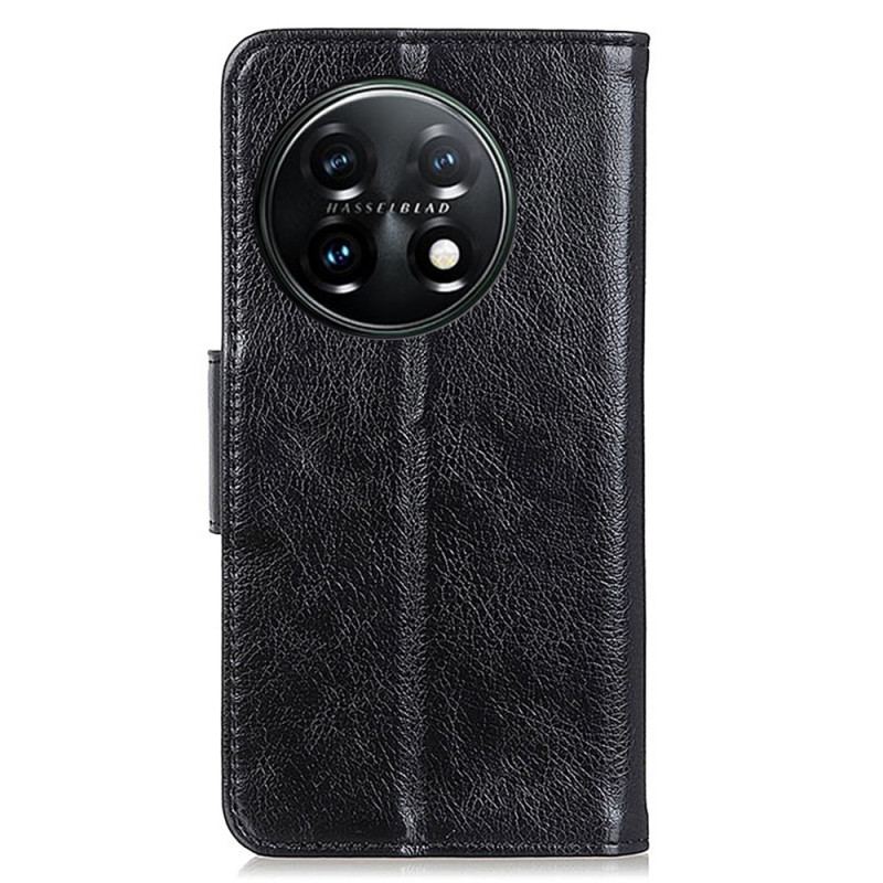 Capa De Couro Para OnePlus 11 5G Couro Napa Rachado