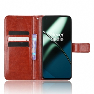 Capa Flip Para OnePlus 11 5G Couro Falso Chamativo