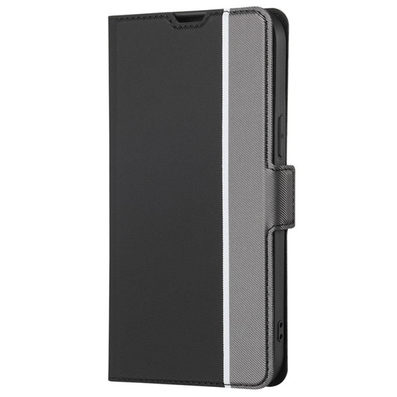 Capa Flip Para OnePlus 11 5G Fecho Duplo Bicolor