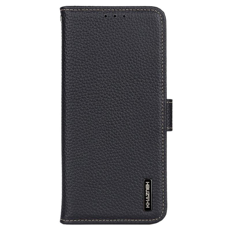 Capa Folio Para OnePlus 11 5G Couro Genuíno Lichia Khazneh