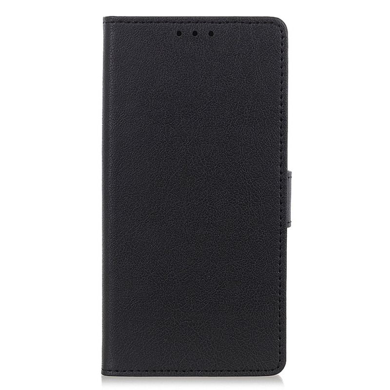 Capa Folio Para OnePlus 11 5G Efeito Couro Clássico