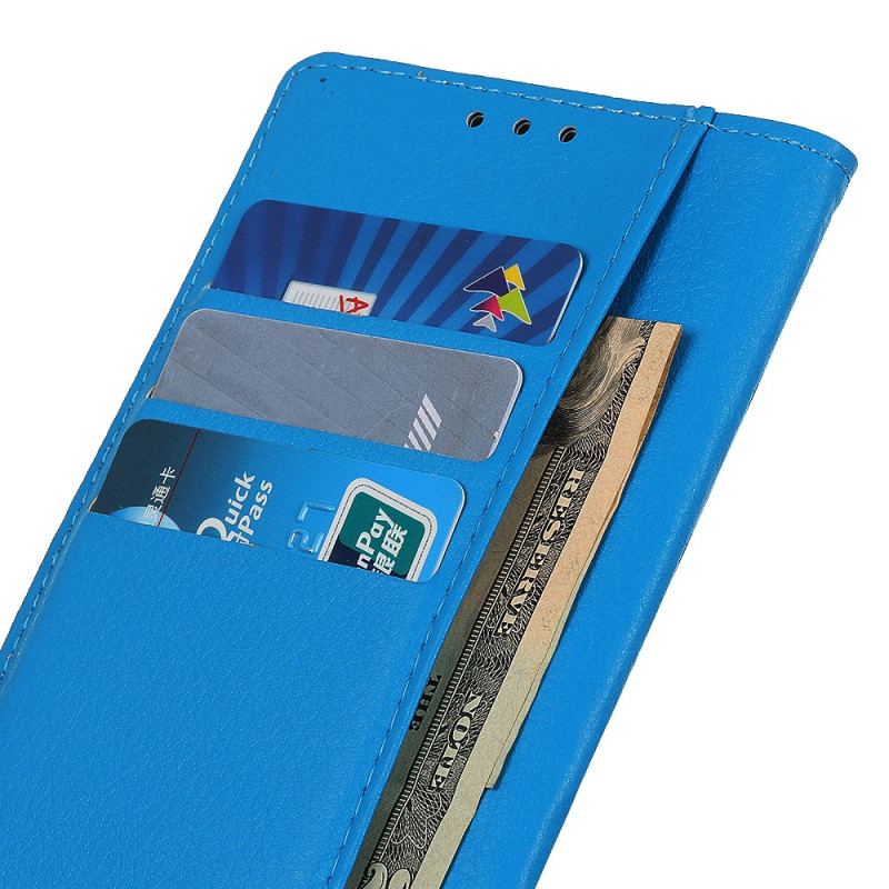 Capa Folio Para OnePlus 11 5G Textura Lichia