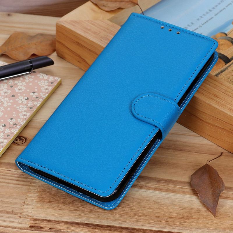 Capa Folio Para OnePlus 11 5G Textura Lichia