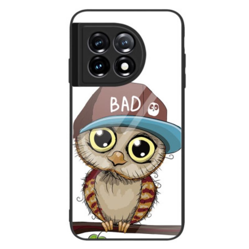 Capa Para OnePlus 11 5G Vidro Temperado Bad Owl