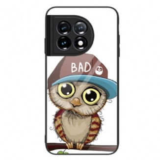 Capa Para OnePlus 11 5G Vidro Temperado Bad Owl