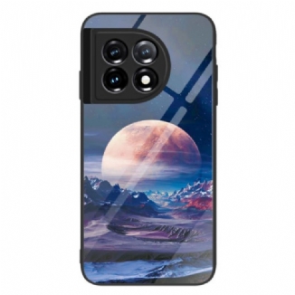 Capa Para OnePlus 11 5G Vidro Temperado Da Lua Espacial