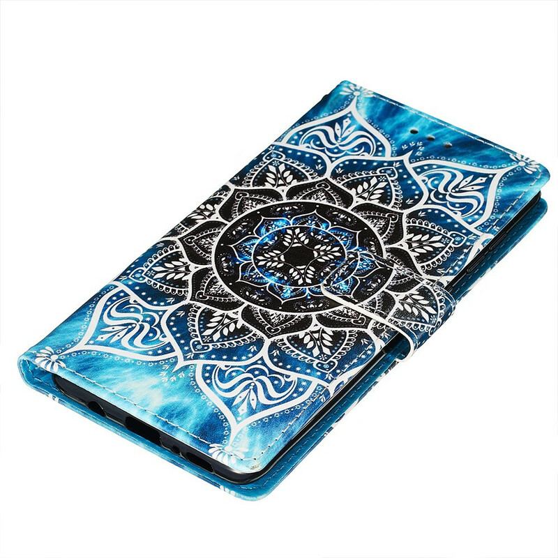 Capa De Couro Para Samsung Galaxy A71 Mandala No Céu