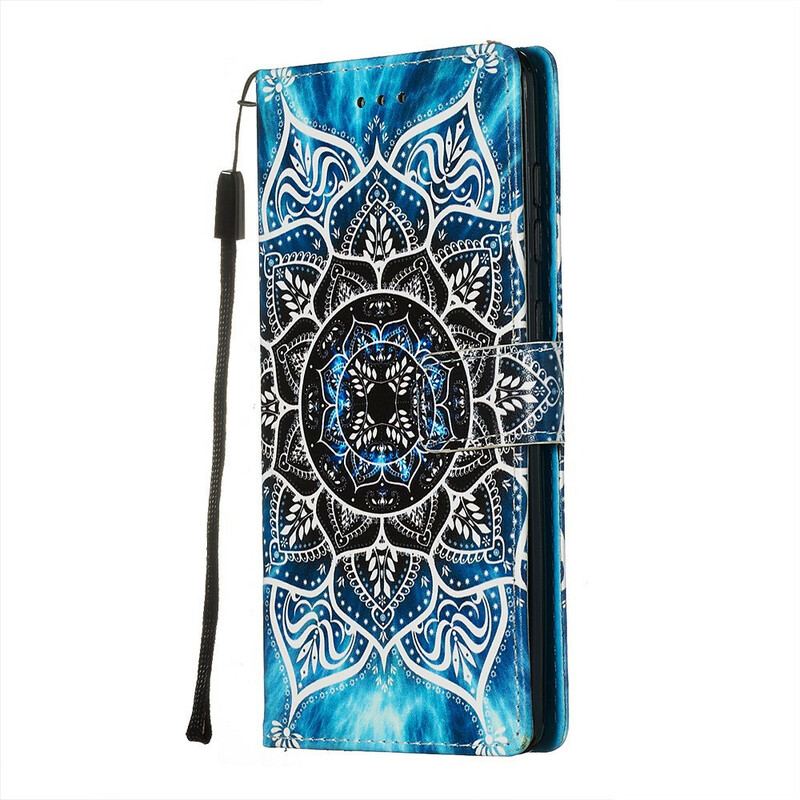 Capa De Couro Para Samsung Galaxy A71 Mandala No Céu