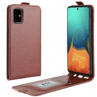 Capa Flip Para Samsung Galaxy A71 De Couro Efeito Couro Dobrável