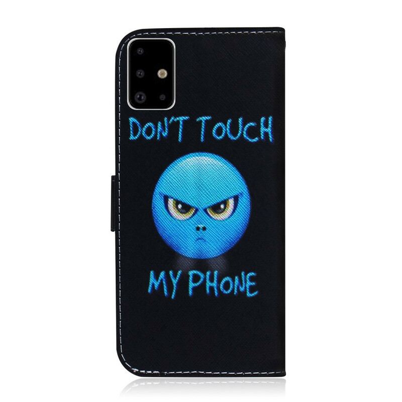 Capa Flip Para Samsung Galaxy A71 Emoji Telefone