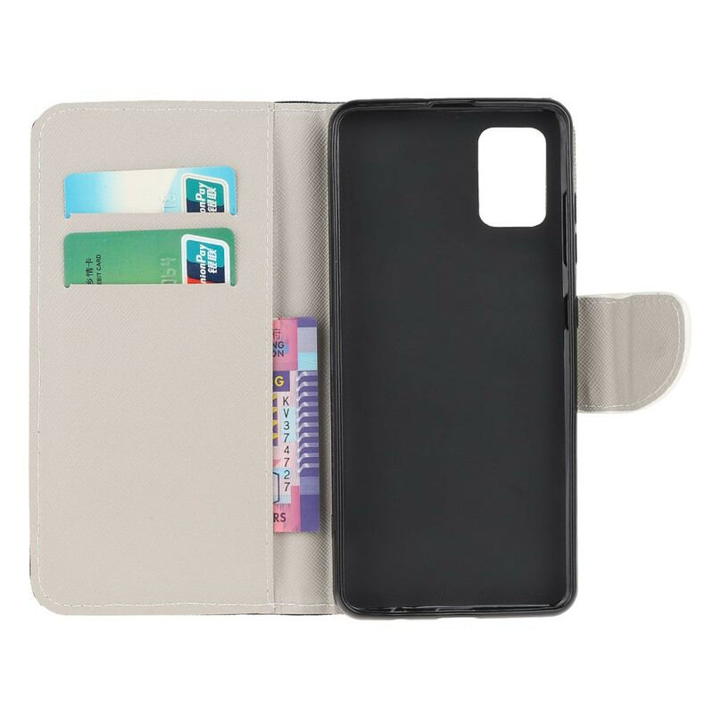 Capa Flip Para Samsung Galaxy A71 Não Toque No Meu Telefone