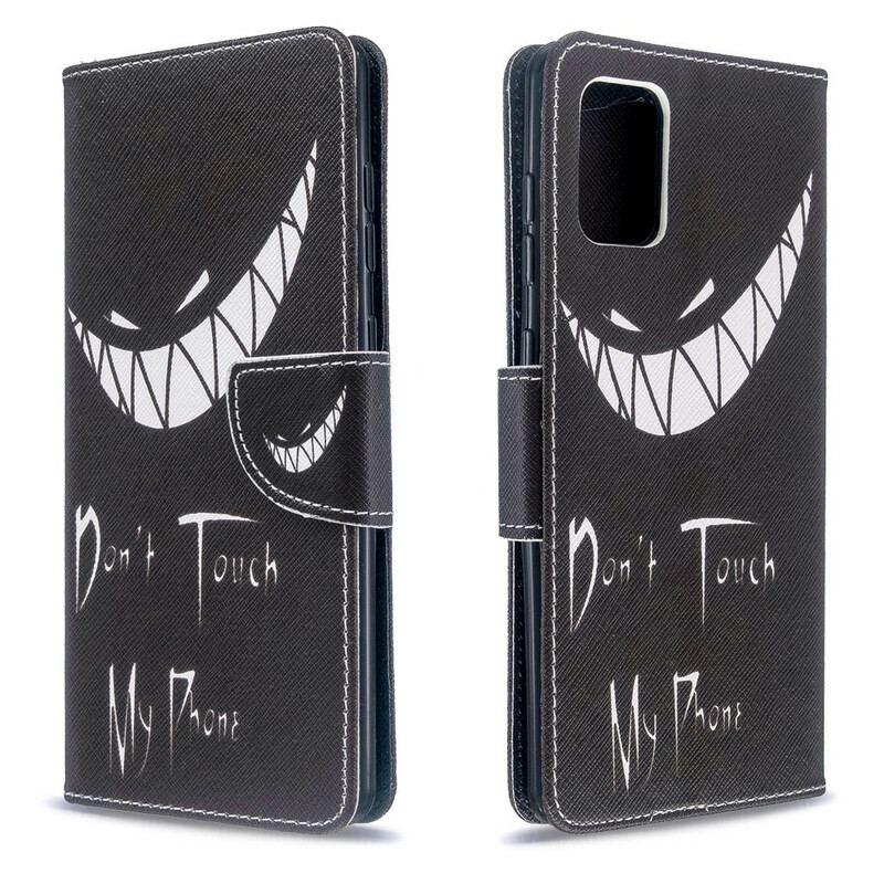 Capa Flip Para Samsung Galaxy A71 Telefone Do Diabo