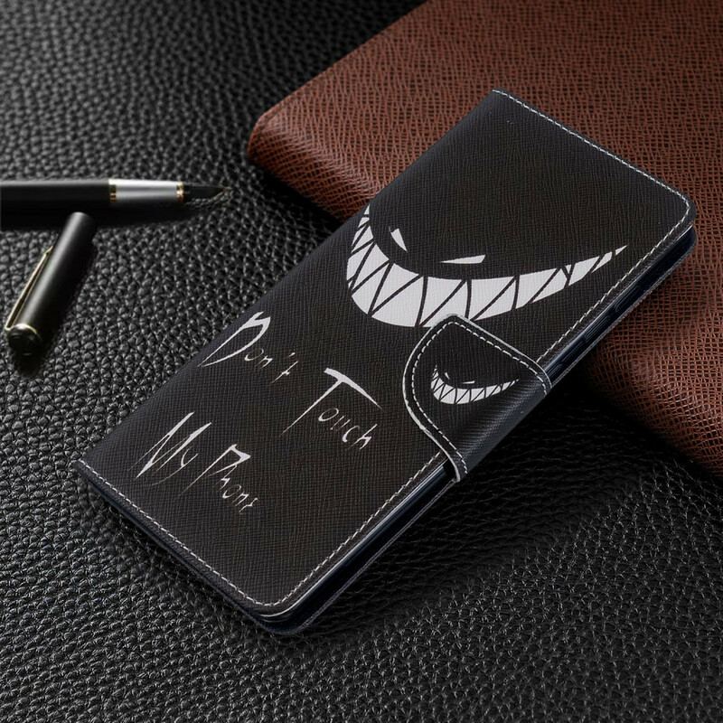 Capa Flip Para Samsung Galaxy A71 Telefone Do Diabo