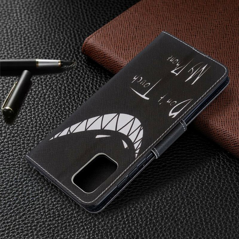 Capa Flip Para Samsung Galaxy A71 Telefone Do Diabo