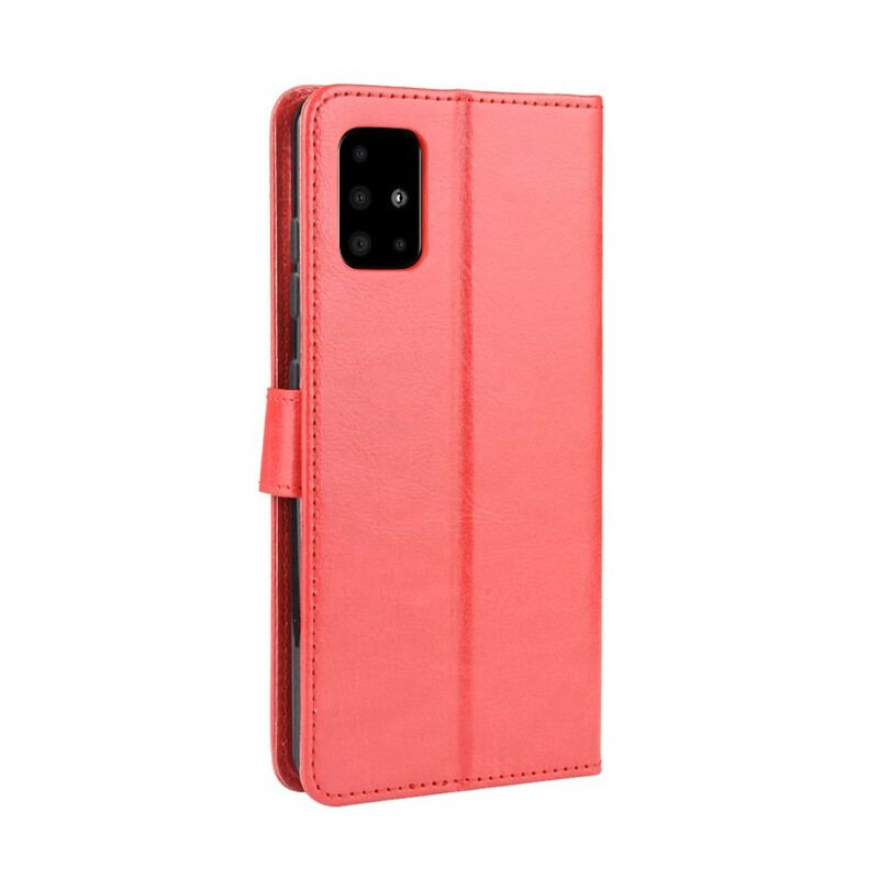 Capa Folio Para Samsung Galaxy A71 Couro Falso Chamativo