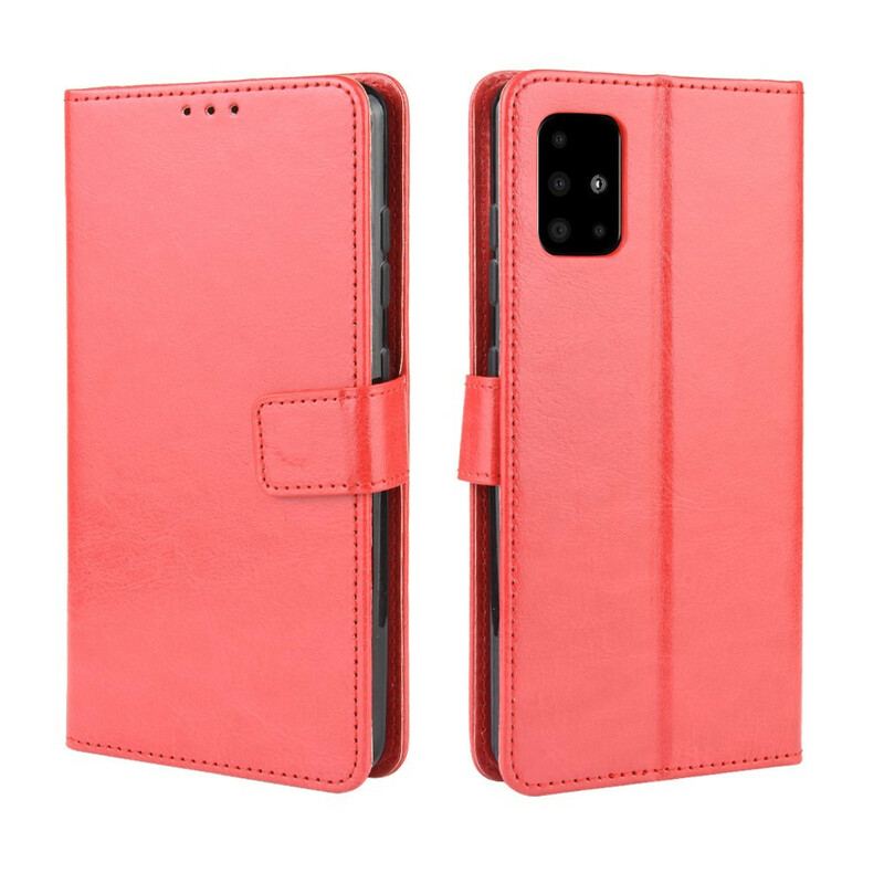 Capa Folio Para Samsung Galaxy A71 Couro Falso Chamativo