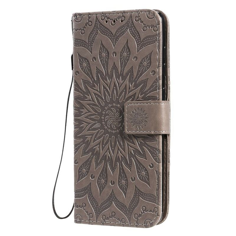 Capa Folio Para Samsung Galaxy A71 Flor Do Sol