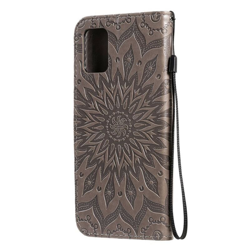 Capa Folio Para Samsung Galaxy A71 Flor Do Sol