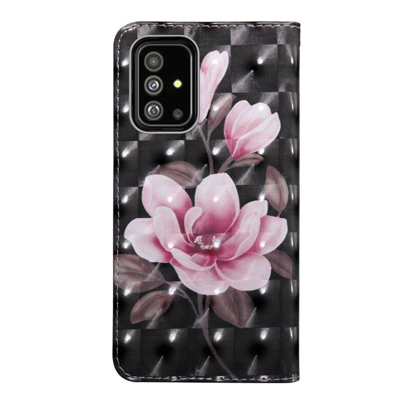 Capa Folio Para Samsung Galaxy A71 Flores Em Flor