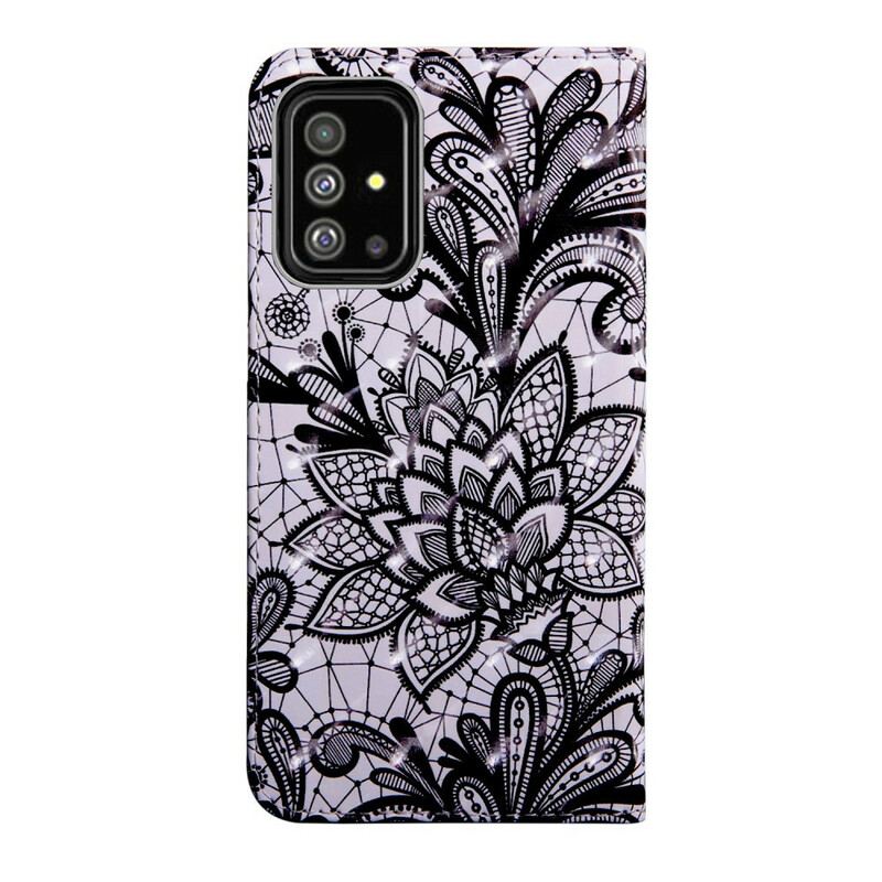 Capa Folio Para Samsung Galaxy A71 Totalmente Renda