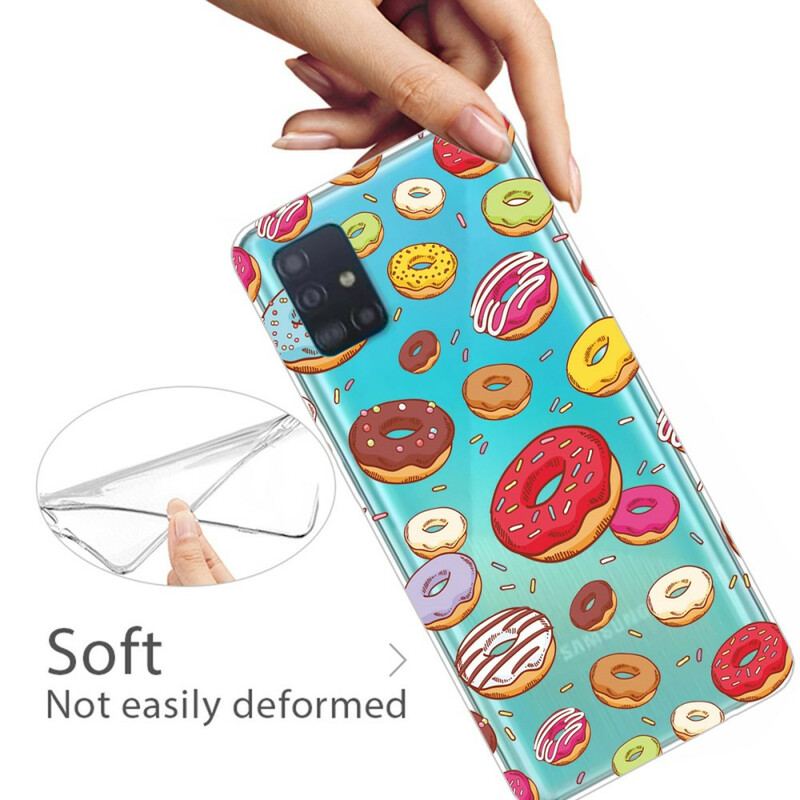 Capa Para Samsung Galaxy A71 Amo Rosquinhas