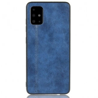 Capa Para Samsung Galaxy A71 Efeito Couro Couture