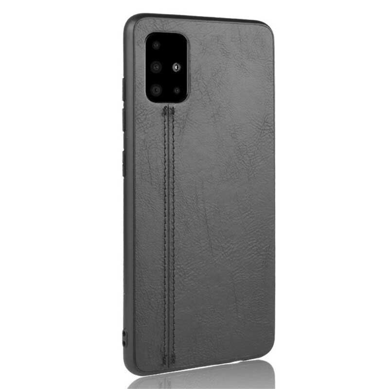 Capa Para Samsung Galaxy A71 Efeito Couro Couture