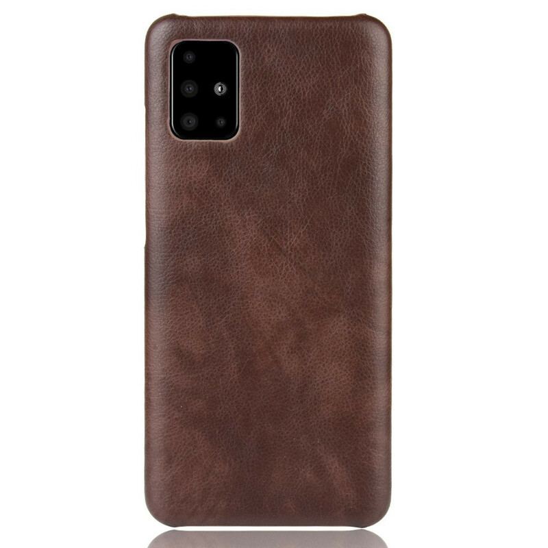 Capa Para Samsung Galaxy A71 Efeito Couro Lichia