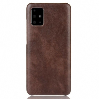 Capa Para Samsung Galaxy A71 Efeito Couro Lichia