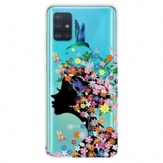 Capa Para Samsung Galaxy A71 Linda Cabeça De Flor