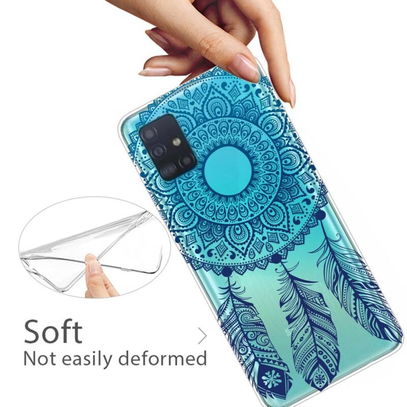 Capa Para Samsung Galaxy A71 Mandala De Flor Única