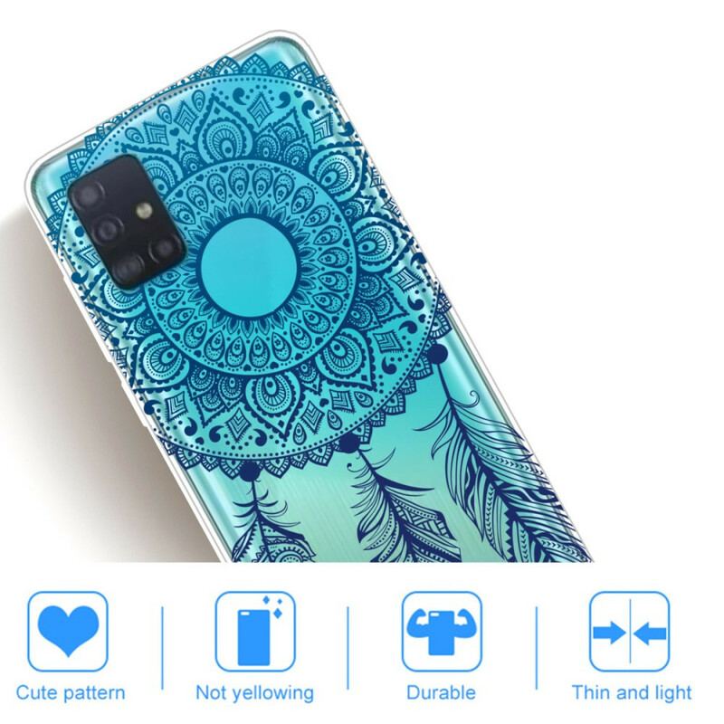 Capa Para Samsung Galaxy A71 Mandala De Flor Única