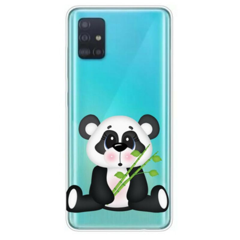 Capa Para Samsung Galaxy A71 Panda Triste Sem Costura