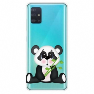 Capa Para Samsung Galaxy A71 Panda Triste Sem Costura