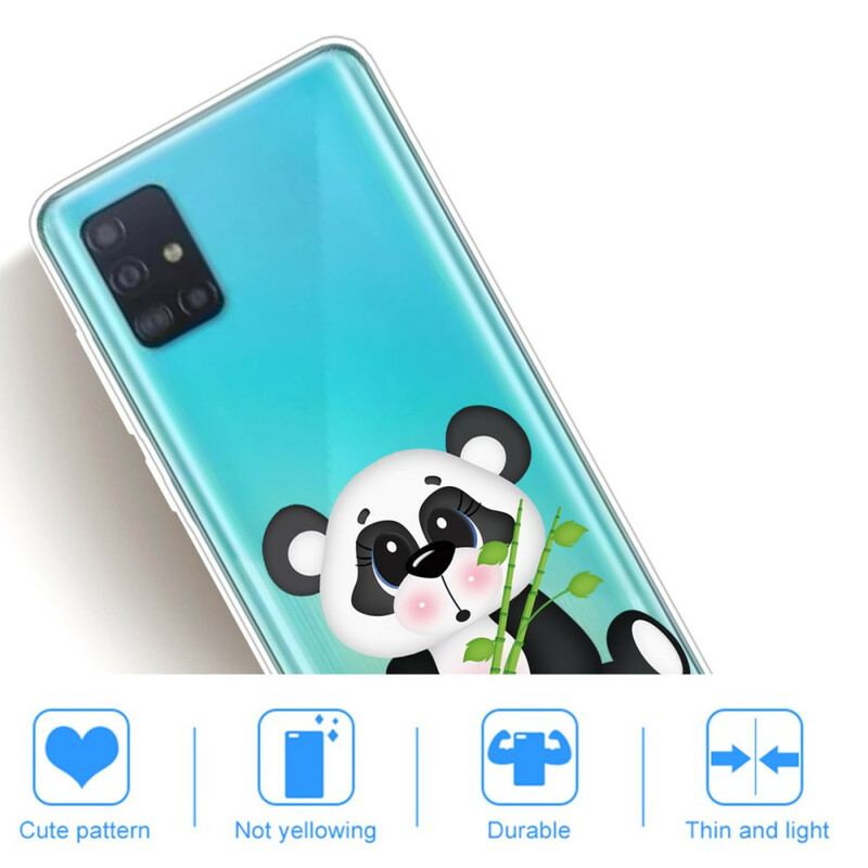 Capa Para Samsung Galaxy A71 Panda Triste Sem Costura