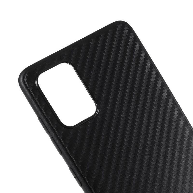 Capa Para Samsung Galaxy A71 Textura De Fibra De Carbono