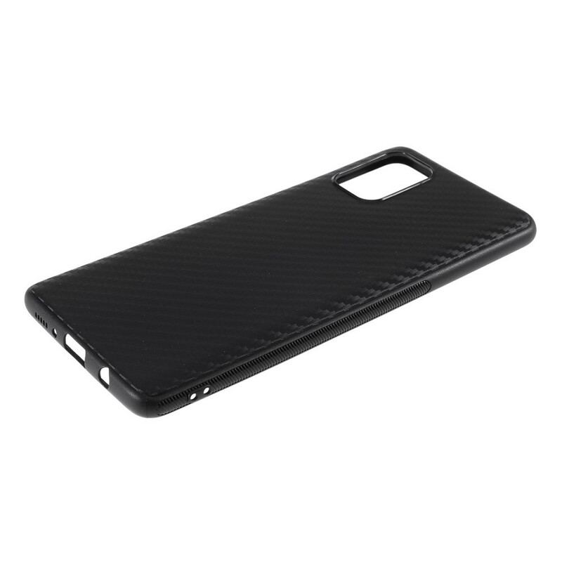 Capa Para Samsung Galaxy A71 Textura De Fibra De Carbono