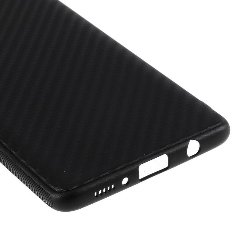 Capa Para Samsung Galaxy A71 Textura De Fibra De Carbono