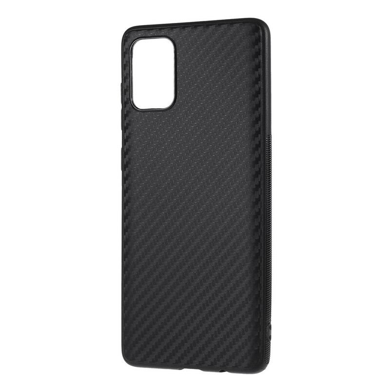 Capa Para Samsung Galaxy A71 Textura De Fibra De Carbono