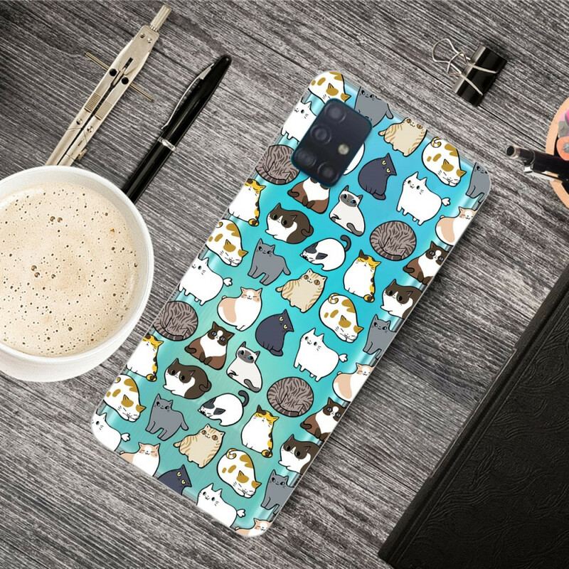 Capa Para Samsung Galaxy A71 Top Cats