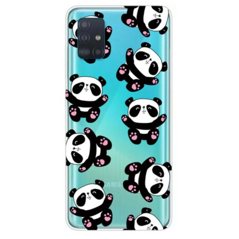 Capa Para Samsung Galaxy A71 Top Pandas Divertidos