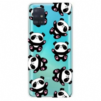 Capa Para Samsung Galaxy A71 Top Pandas Divertidos