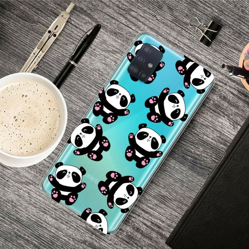 Capa Para Samsung Galaxy A71 Top Pandas Divertidos