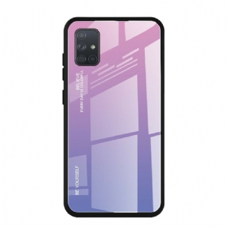 Capa Para Samsung Galaxy A71 Vidro Temperado Seja Você Mesmo